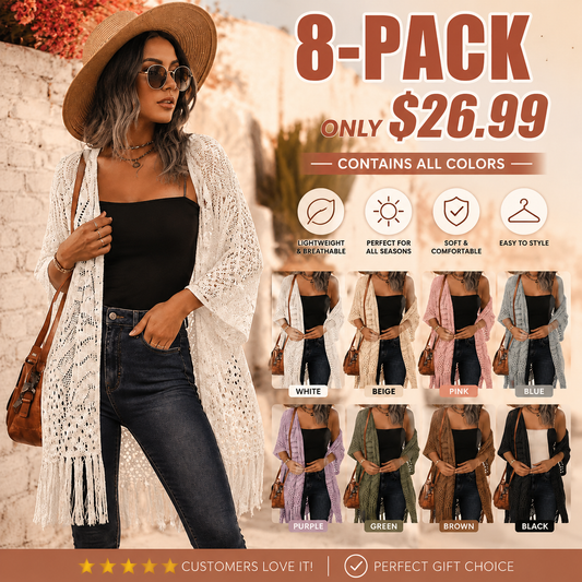 Women's knitted cardigan loose open coat